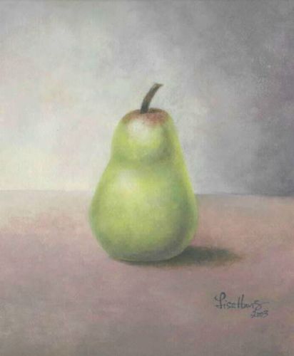 'Pear in Watercolor'